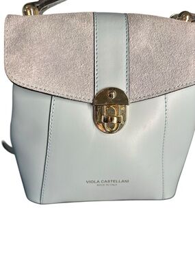 Viola Castellani Italian Leather Convertible Backpack / Handbag